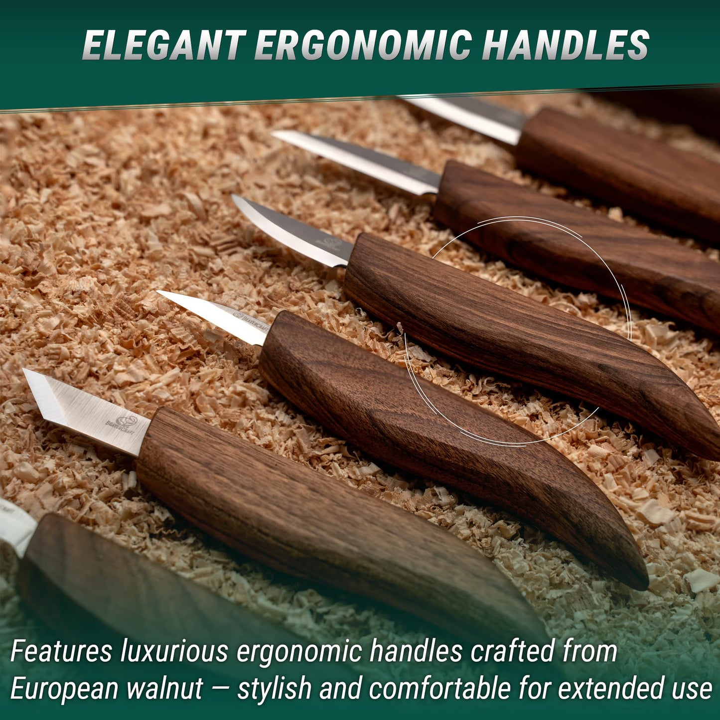 Deluxe Wood Carving Kit S18X - Wood Carving Knife Set - Spoon Carving Tools Set - Whittling Knives