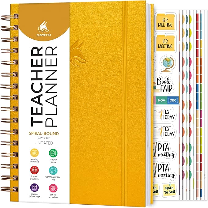 Planner Spiral- Calendar and Lesson Plans