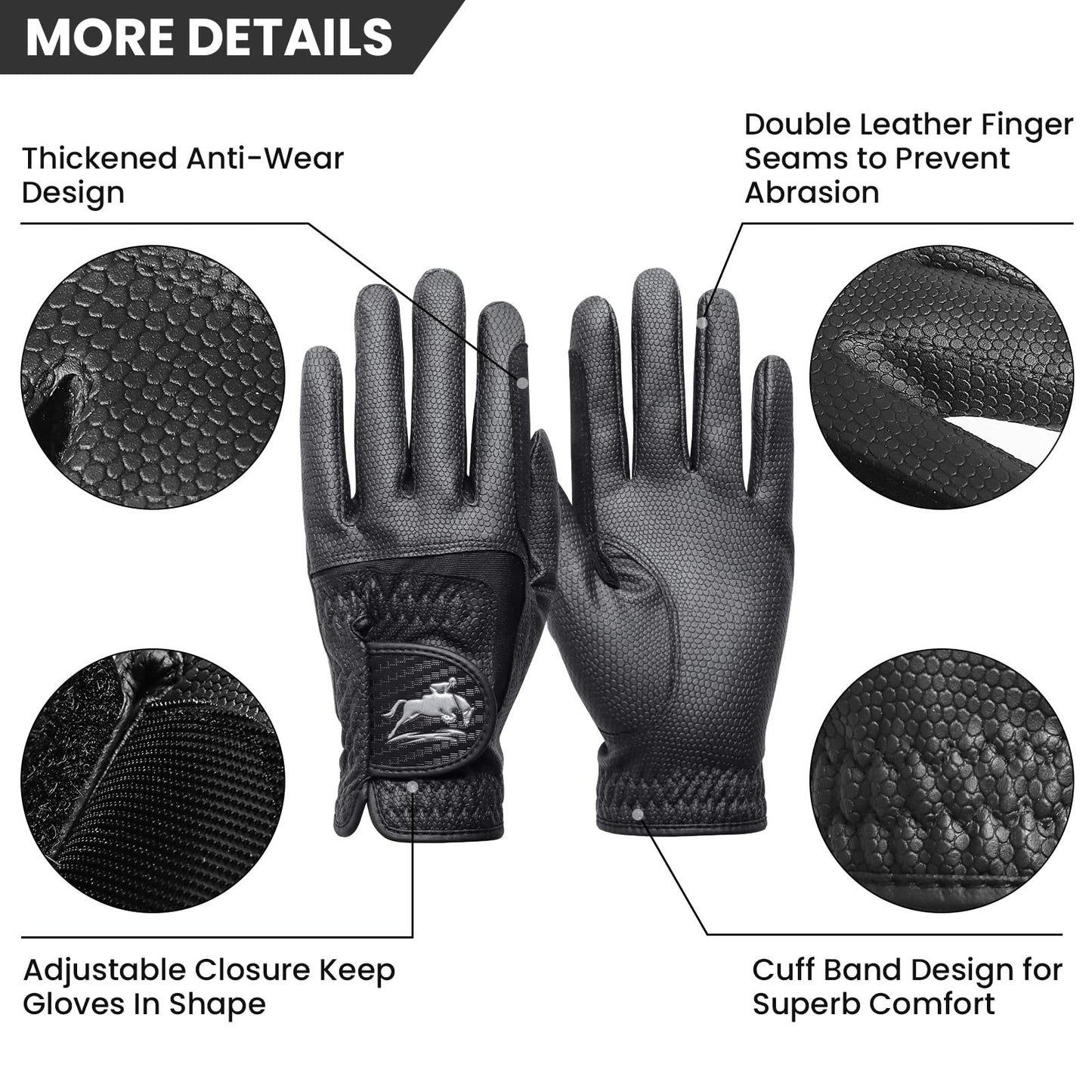FINGER TEN- Horse Riding Gloves
