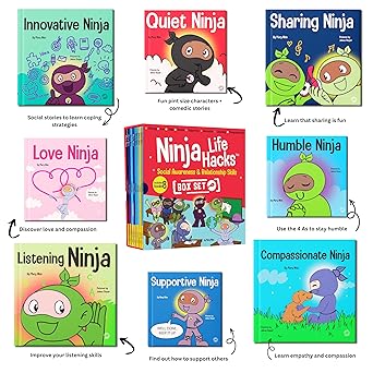 Ninja Life Hacks Social Awareness and Relationship Skills Box Set- Books 49-56