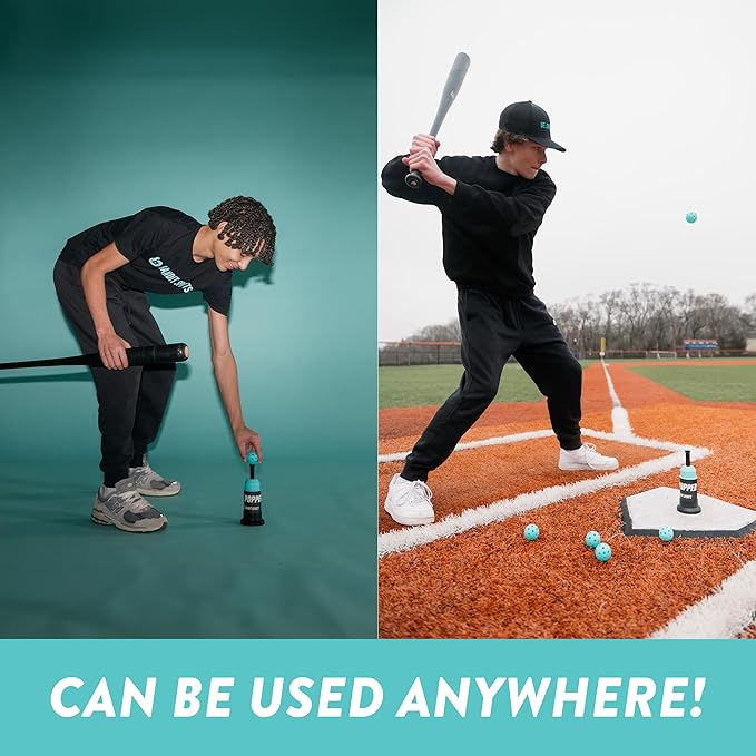 Tee Popper and Popper Ball Pack Bundle, baseball
