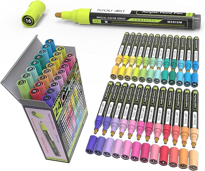 Tooli-Art- Confetti - Acrylic Paint Pens