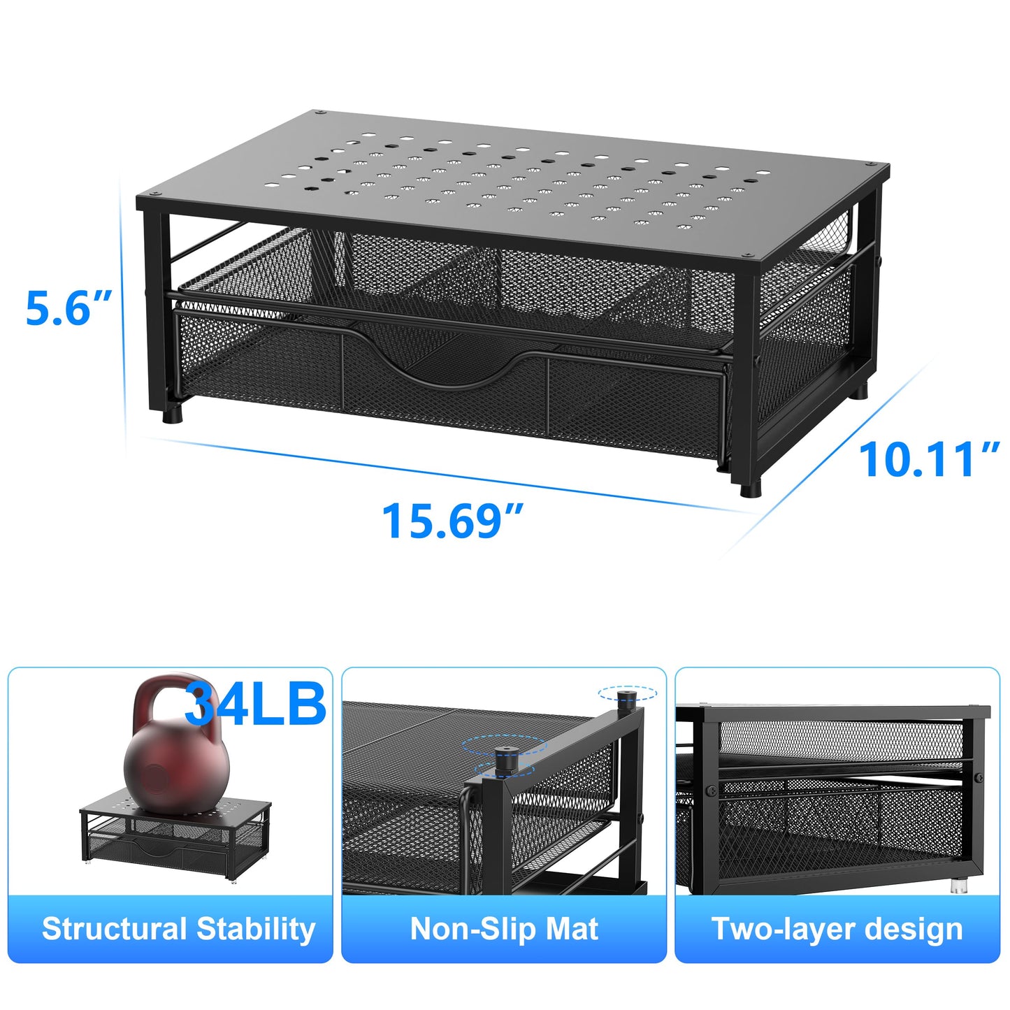 Computer Monitor Stand Riser, Desk Organizers and Accessories