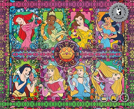 Jigsaw Puzzle- Jigsaw Puzzle- Stained Glass Princess