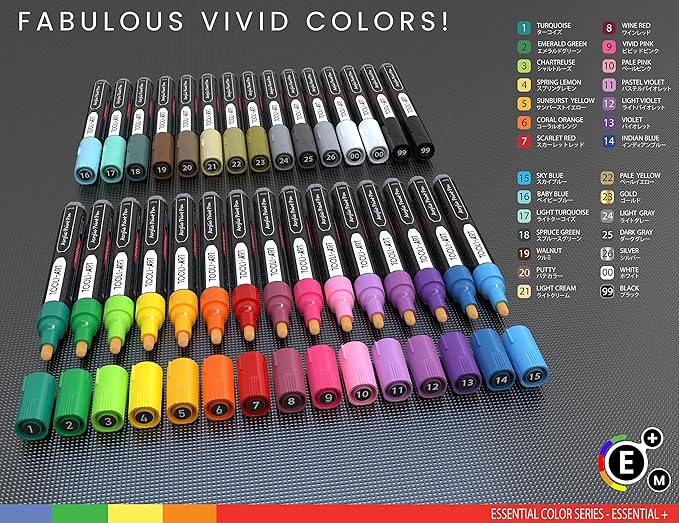 Tooli-Art- ESSENTIAL M - Acrylic Paint Pens