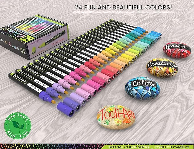 Tooli-Art- Confetti - Acrylic Paint Pens