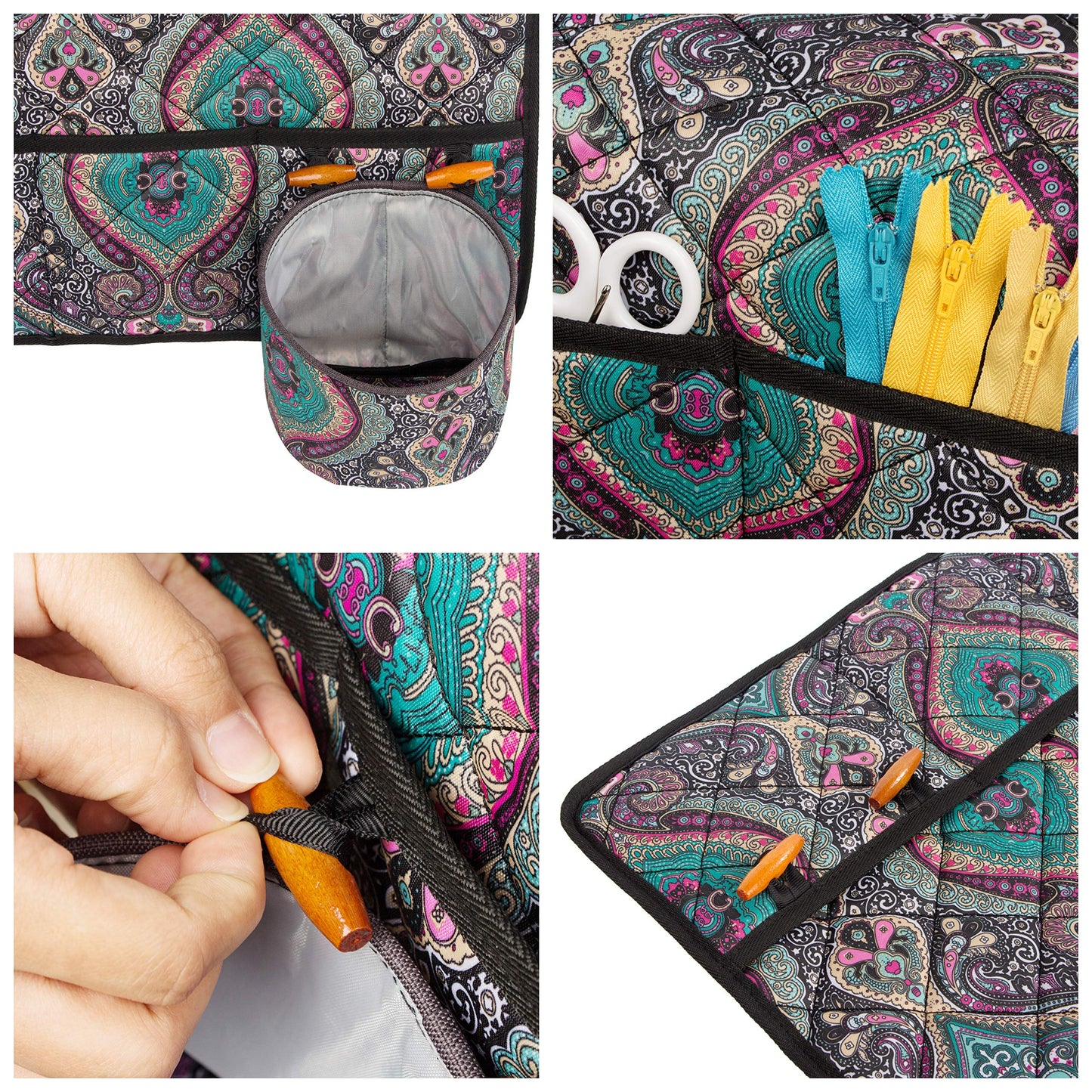 Sewing Machine Pad for Table with Pockets