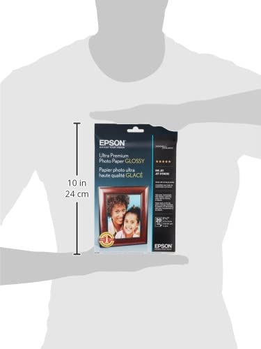 Ultra Premium Photo Paper GLOSSY (5x7 Inches, 20 Sheets)