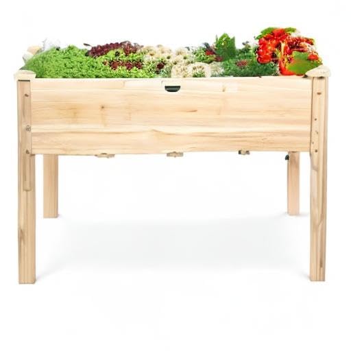 48 x 24 x 30 Inches Raised Garden Bed- Natural