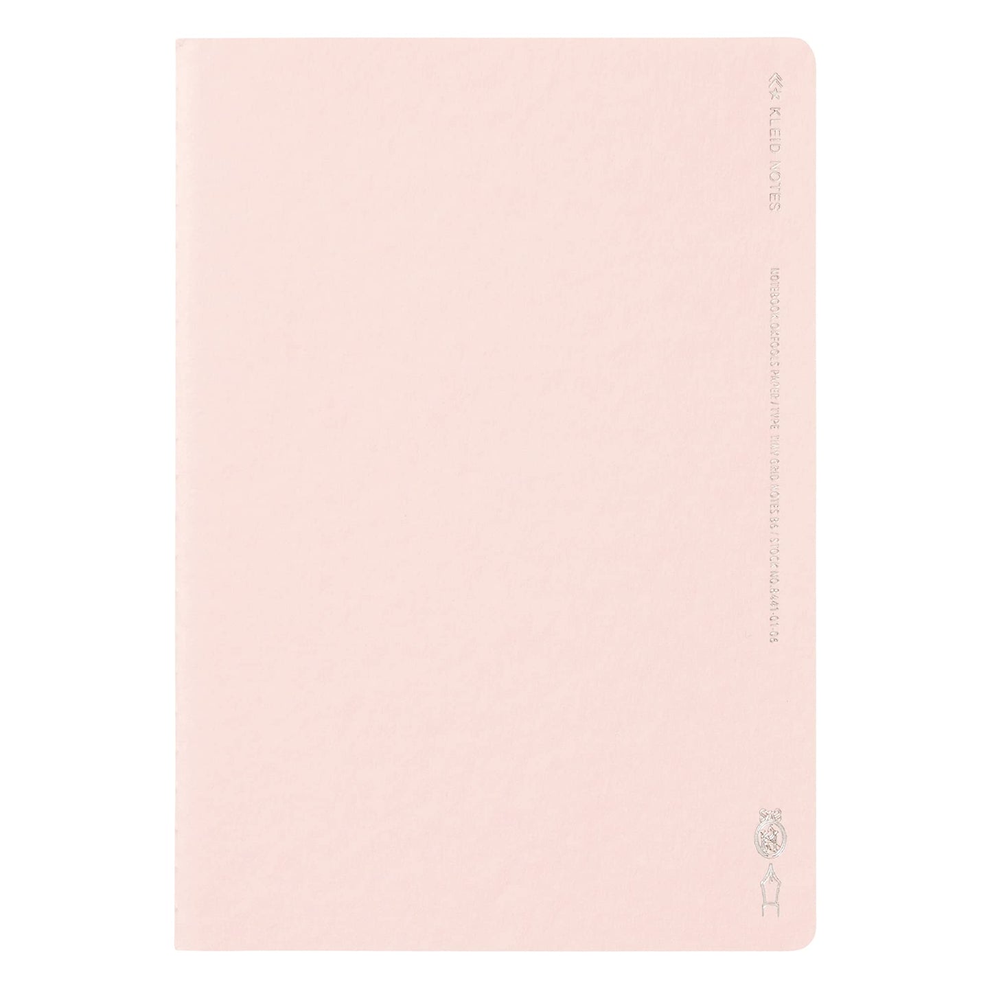 kleid 8441-03 Tiny Grid Notebook, B6, 0.08 inch (2 mm) Grid, Light Pink