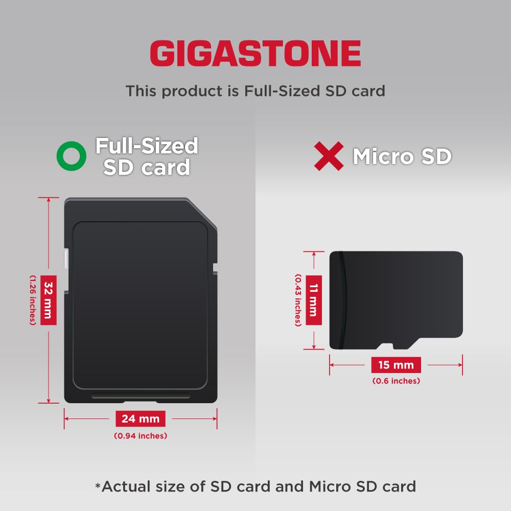 GIGASTONE 1TB SD Card with USB Type C Card Reader