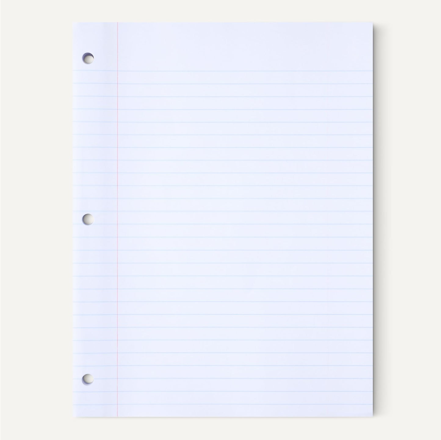 Loose Leaf Paper, Wide Ruled Reinforced Binder Paper, 150 Sheets