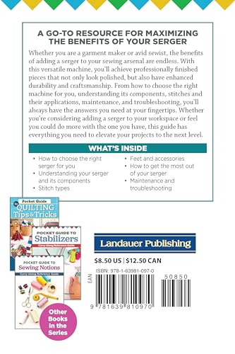 Pocket Guide to Sergers: Use Your Machine with Confidence (Landauer)