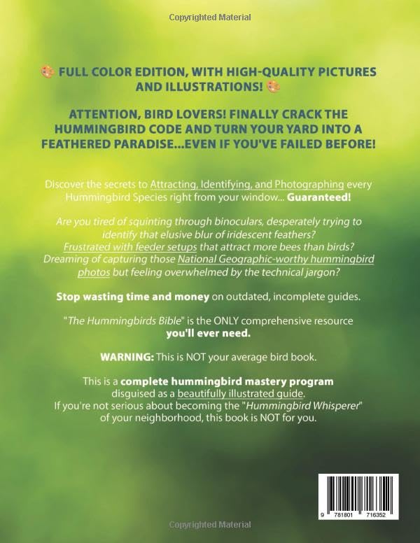 The Hummingbirds Bible: [3 in 1] The Complete Guide to Attracting, Identifying, and Enjoying Hummingbirds- paperback