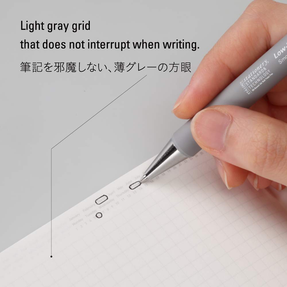 Nitoms S4125 STALOGY Notebook, 1/2 Ear, B6, Squared, Blue