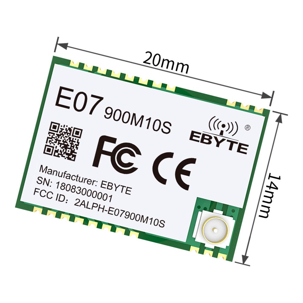 TI CC1101 Wireless 868Mhz 915Mhz RF Module Long Range 1.5km IPEX/Stamp Hole Antenna SMD Package
