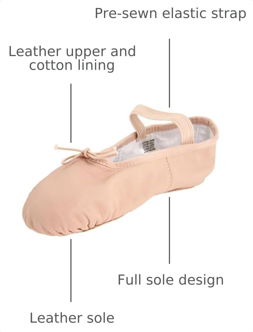 Bloch Womens Dansoft Full Sole Leather Ballet Slipper/Shoe Dance Shoes, Pink