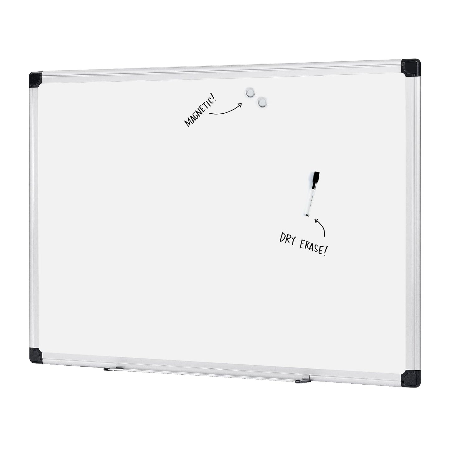 Magnetic Dry Erase Whiteboard, 36 x 48-inch