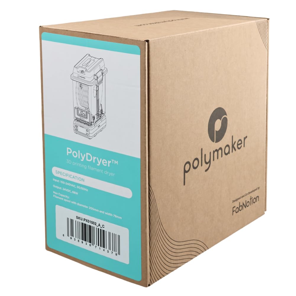 Polymaker Filament Dryer & Storage Box Polydryer for 1kg PA Nylon PLA PETG