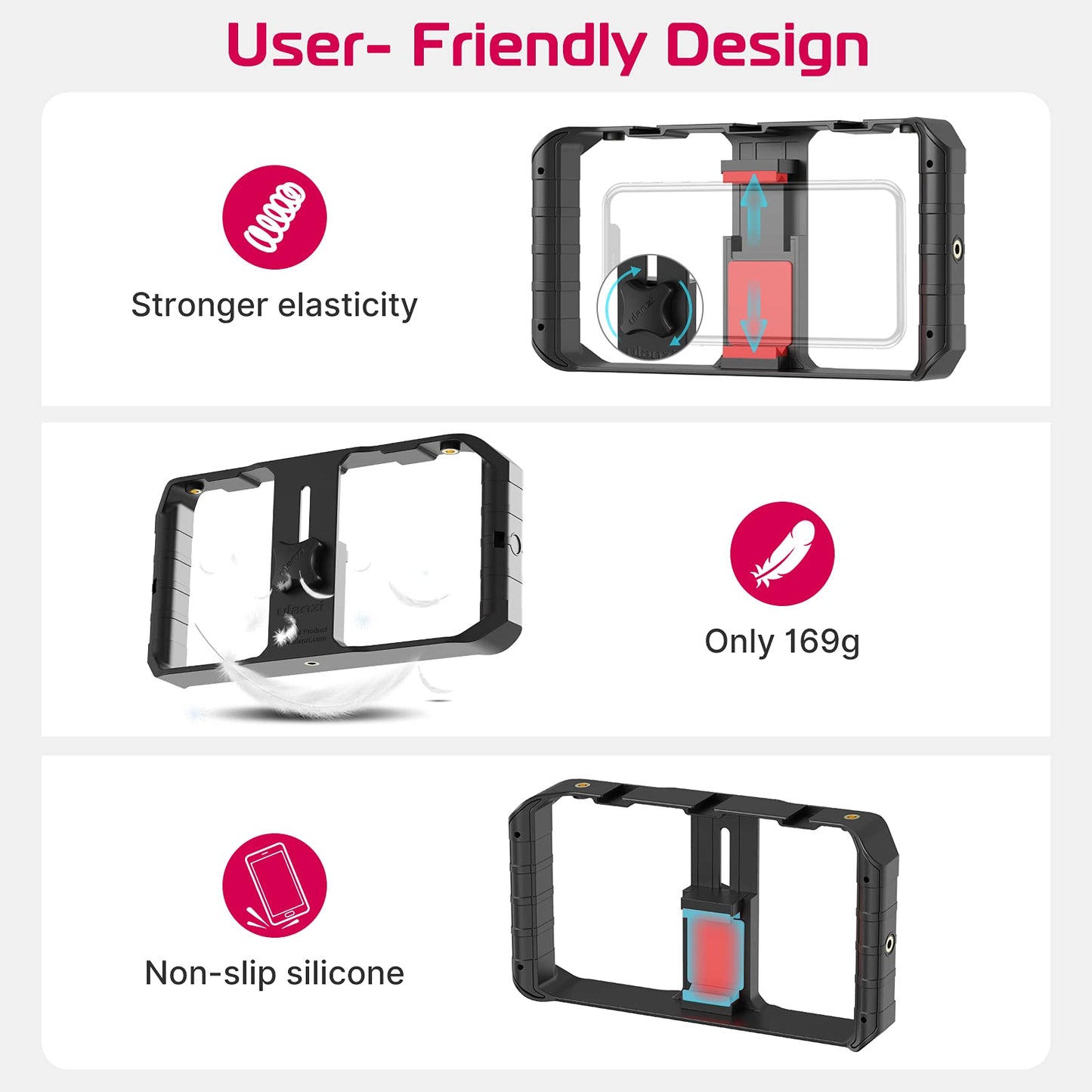 Filmmaking Vlogging Case, Phone Video Stabilizer