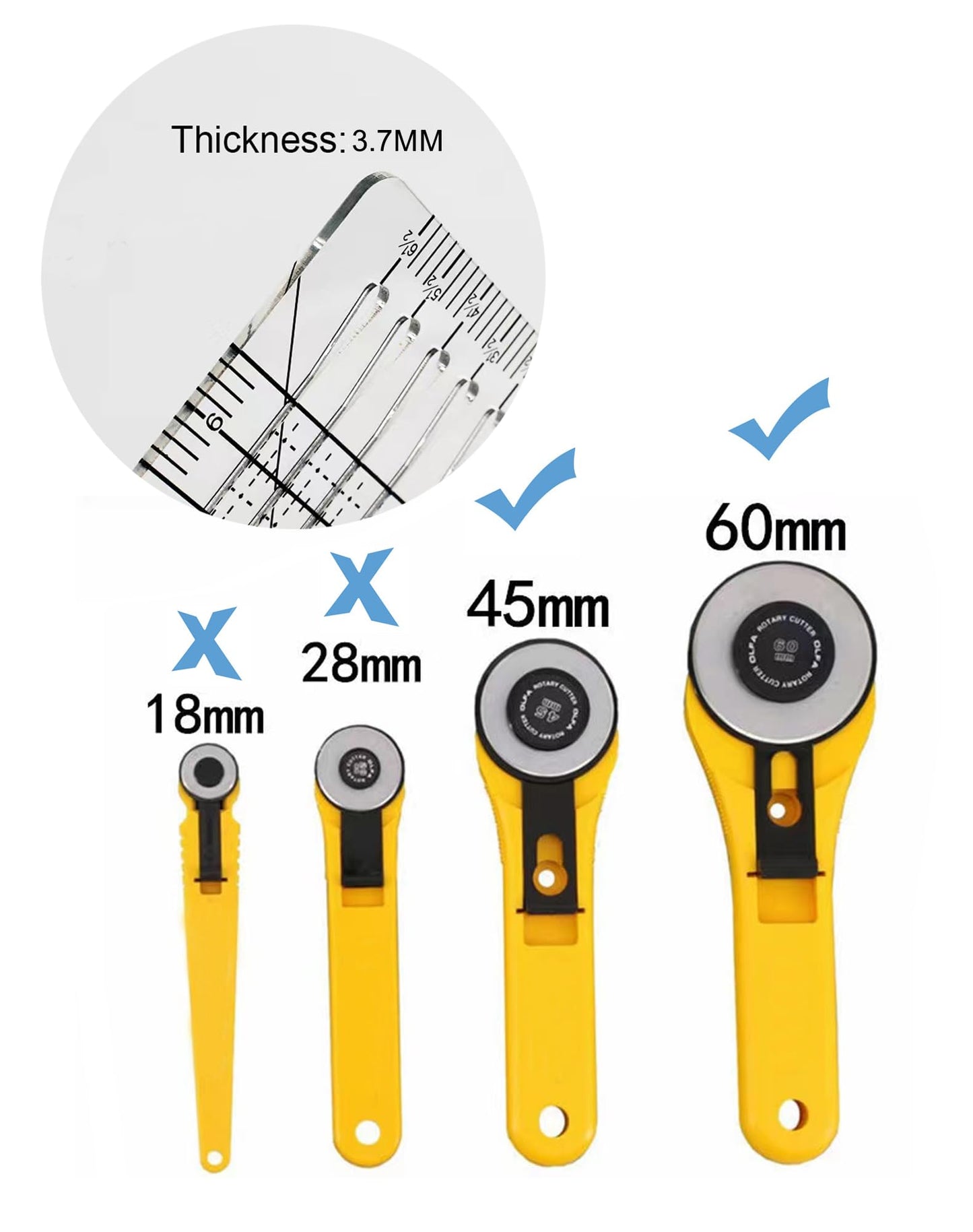 Quilting Ruler- 12.5 * 12.5" Slotted Rulers for Quilting and Sewing Quilt Strip Rulers
