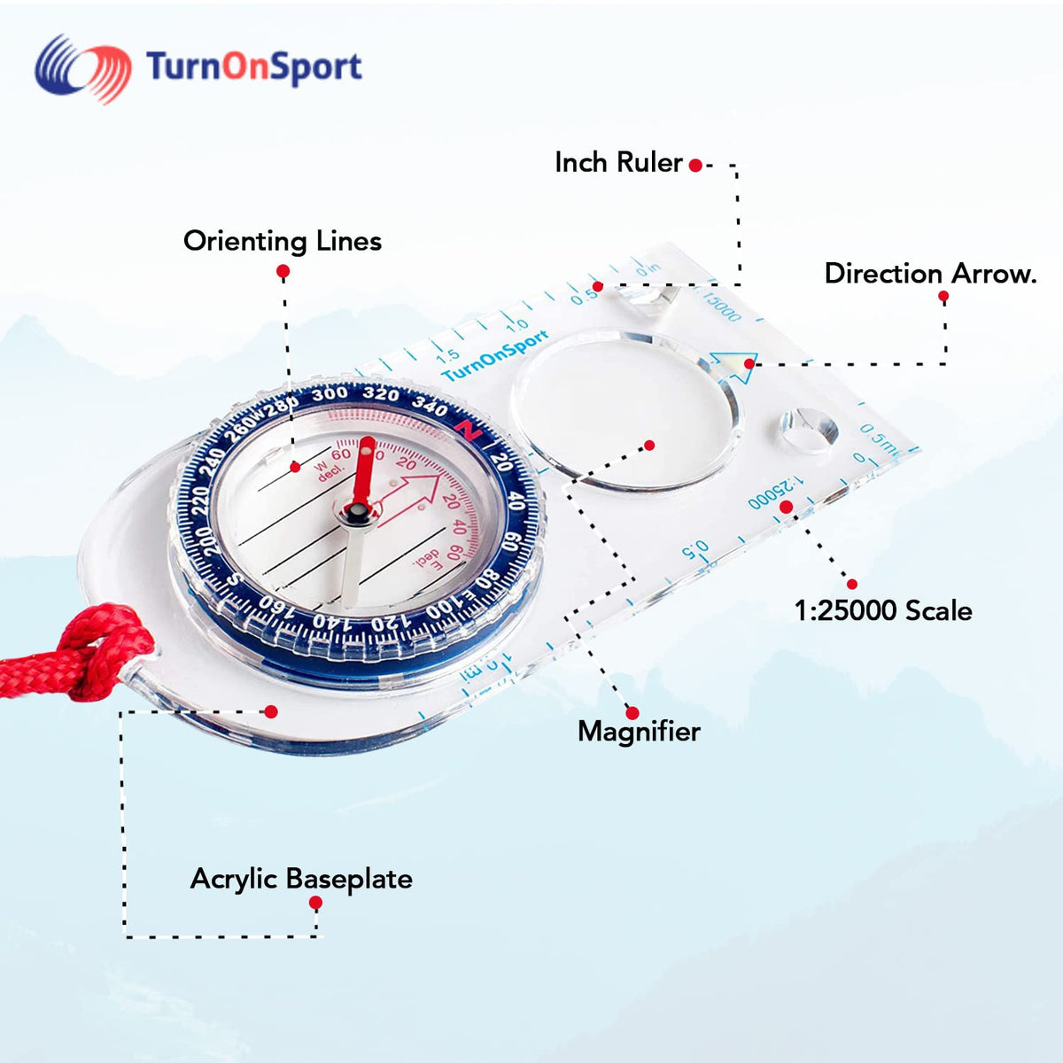 Orienteering Compass - Compass | Scout Compass Camping and Navigation