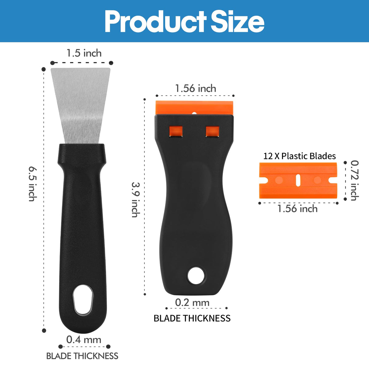 14Pcs 3D Printer Scraper Tool, Plastic Scraper for Scratch Free Removal