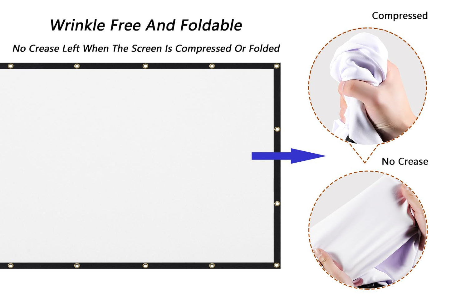 Mdbebbron 120 inch Projector Screen
