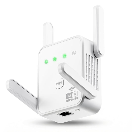 1200Mbps Dual Band WiFi Extender Signal Booster Covers Up to 3600 Sq.ft