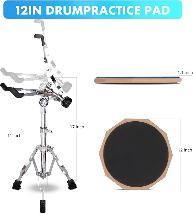 Drum Practice Pad- Snare Drum Stand