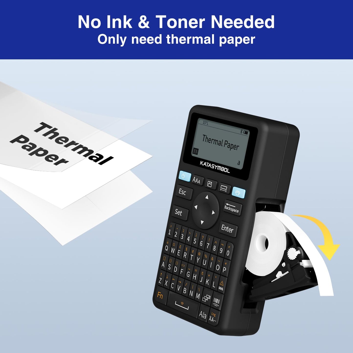 SUPVAN E11 Keyboard & Bluetooth Label Maker Machine with 4 Tapes