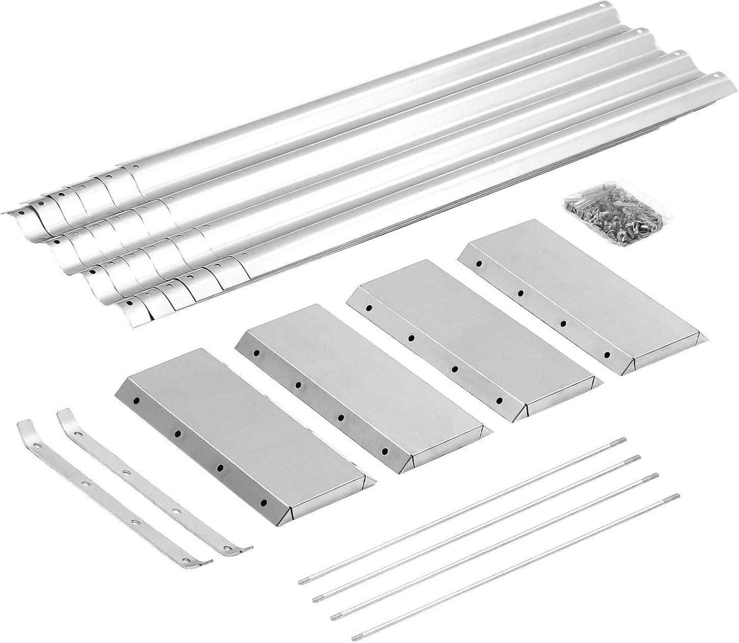 3 Pack 6×3×1ft Galvanized Metal Raised Garden Bed, Metal Planter Kit