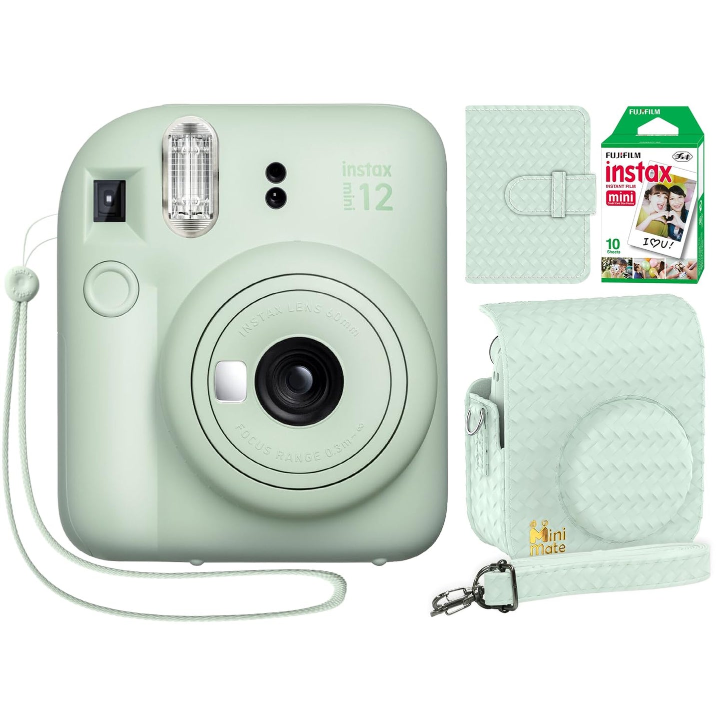 Fujifilm Instax Mini 12 Instant Camera, Custom Designed Case