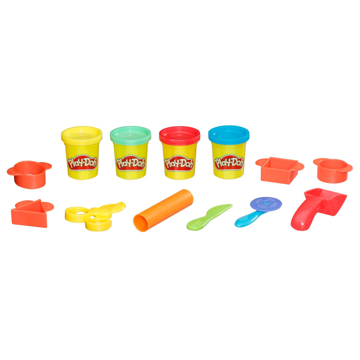 Play-Doh Starter Set 9-Piece Kit with Storage Tote & 4 Modeling Compound Cans