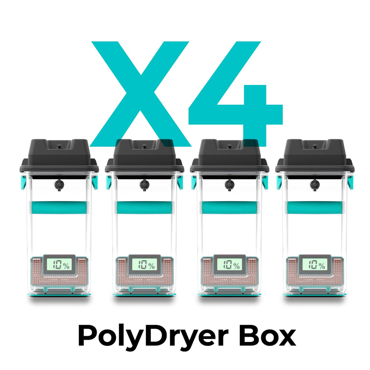 Polymaker Polydryer Filament Storage Box for 1kg PA Nylon PLA PETG, 4-Pack