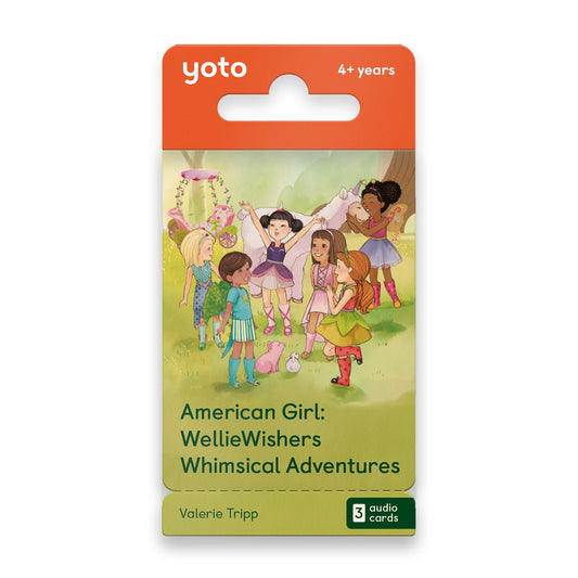 YOTO American Girl: WellieWishers Whimsical Adventures - 3 Kids Audiobook Cards for Use with Player & Mini All–in–1 Audio Player, Educational & Screen–Free Listening with Fun Playtime, Ages 4+