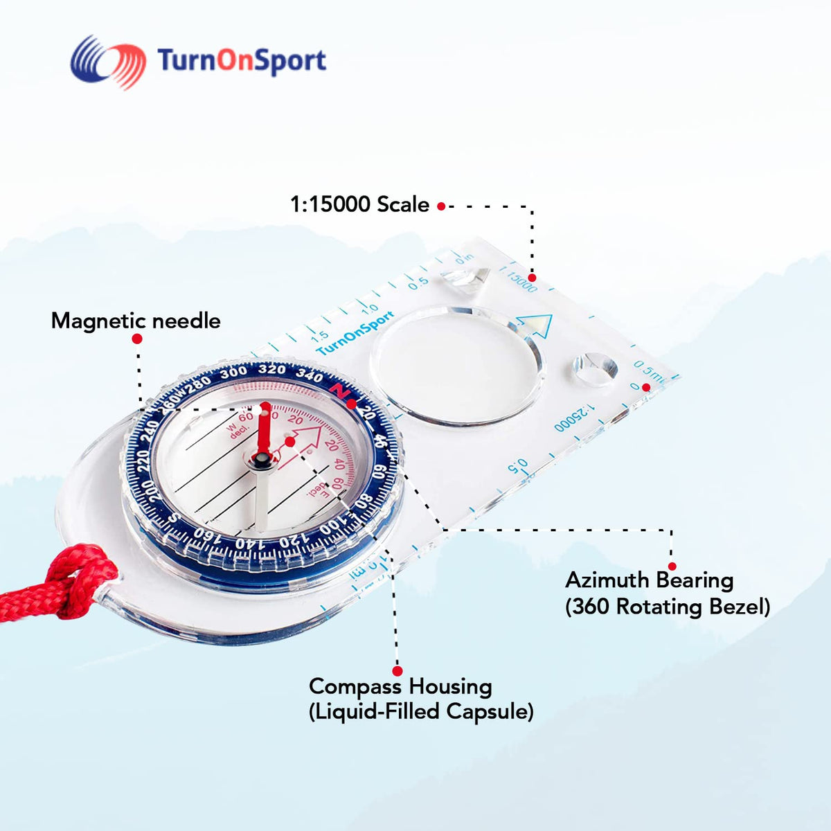Orienteering Compass - Compass | Scout Compass Camping and Navigation