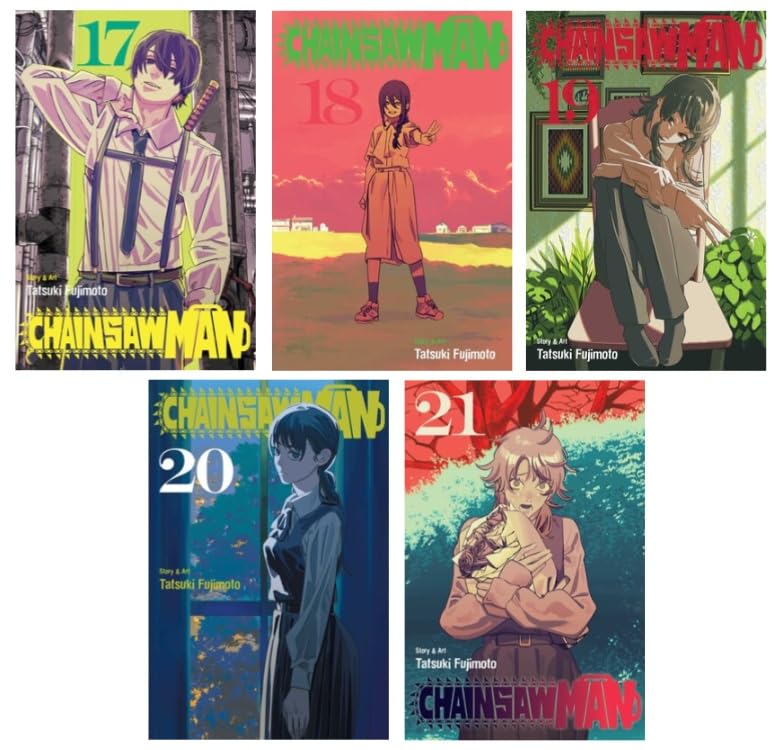 Chainsaw Man Manga Series 5-Book Set (Vol.17 - Vol. 21) - paberback