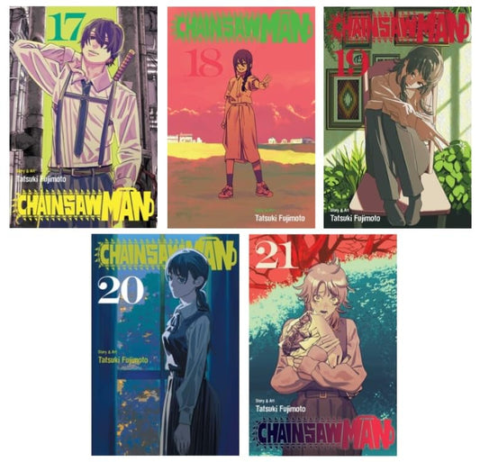 Chainsaw Man Manga Series 5-Book Set (Vol.17 - Vol. 21) - paberback