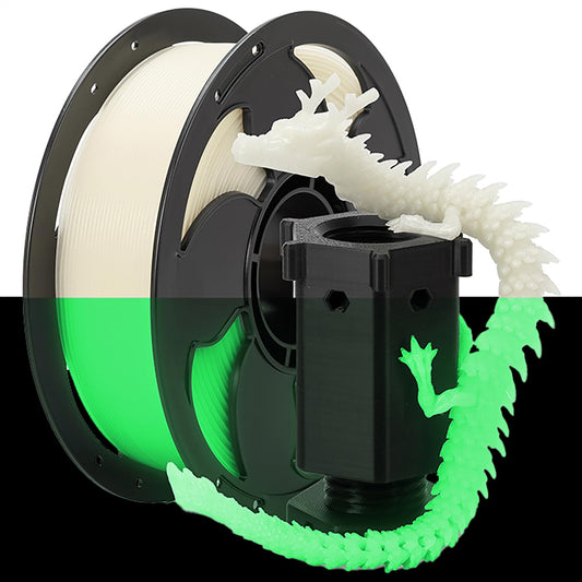 Glow Green in The Dark 1.75mm PLA Filament, 0.25kg