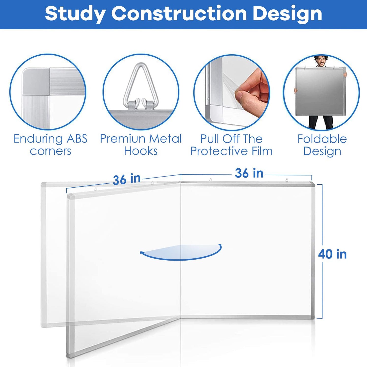 Maxtek White Board Dry Erase 72x40