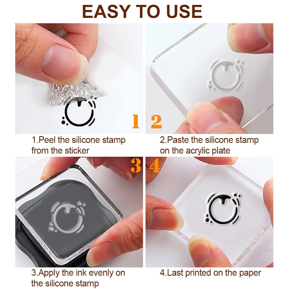 29 Pcs Acrylic Stamps