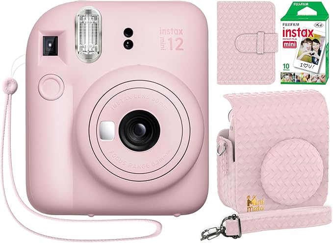 Fujifilm Instax Mini 12 Instant Camera, Custom Designed Case
