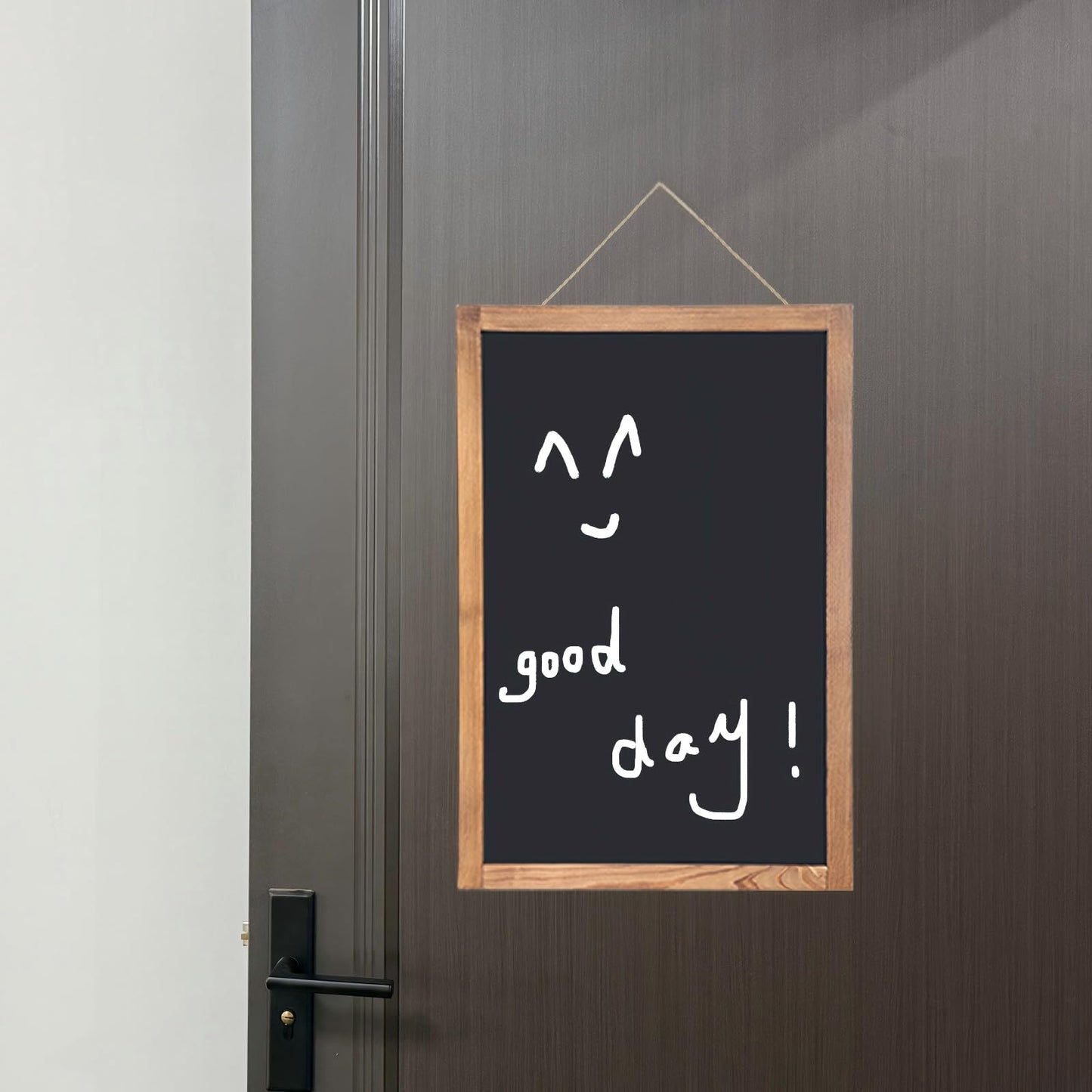 newnewshow 12"x16" Magnetic Chalkboard with Rustic Wood Frame