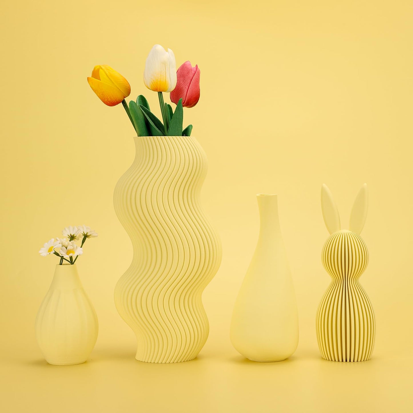 3DHoJor Matte PLA Filament 1.75mm, 3D Filament-Almond Yellow
