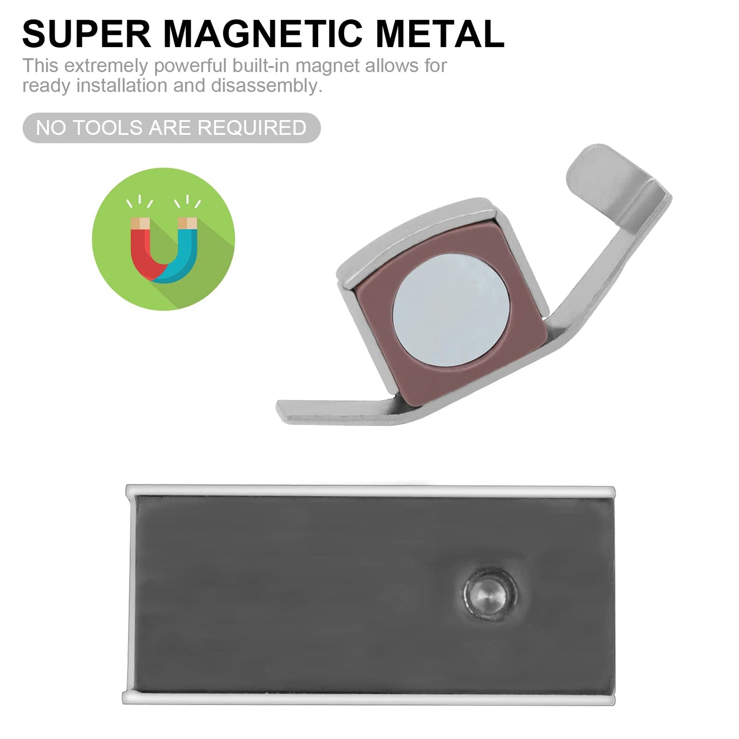 Adjustable Magnetic Seam Guide Ruler, 4-Piece Sewing Machine Accessory Set for Beginners & Professionals