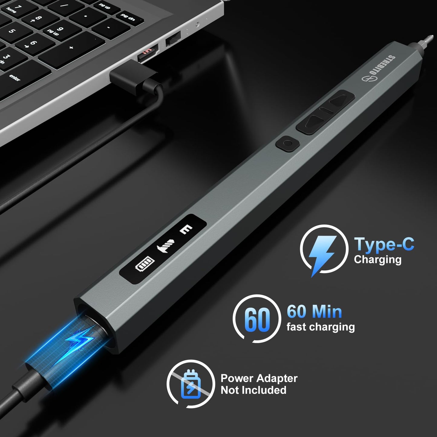STREBITO 144-Piece Upgraded Electric Screwdriver