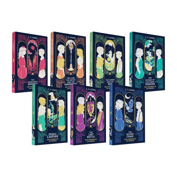 The Chronicles of Narnia 7 Books Collection Box Set By C S Lewis (The Magician's Nephew, The Lion the Witch and the Wardrobe, The Horse and His Boy,Prince Caspian, Voyage of the Dawn Treader & More)- hardcover