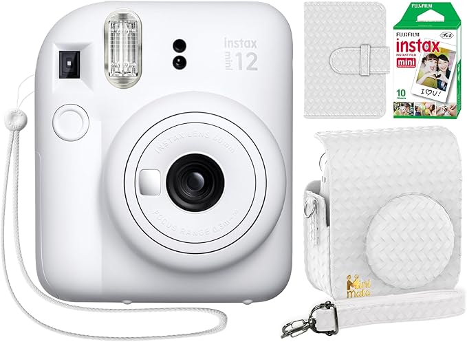 Fujifilm Instax Mini 12 Instant Camera, Custom Designed Case