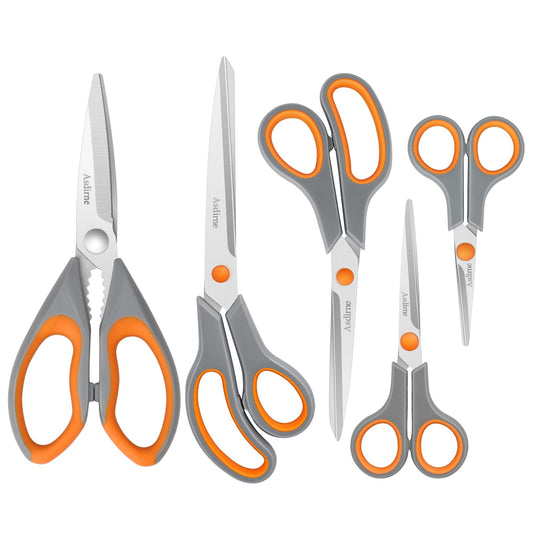 Asdirne Scissors Set, Stainless Steel, 4 Different Sizes